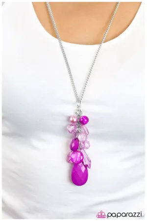 Paparazzi Necklace ~ Into the Deep - Purple