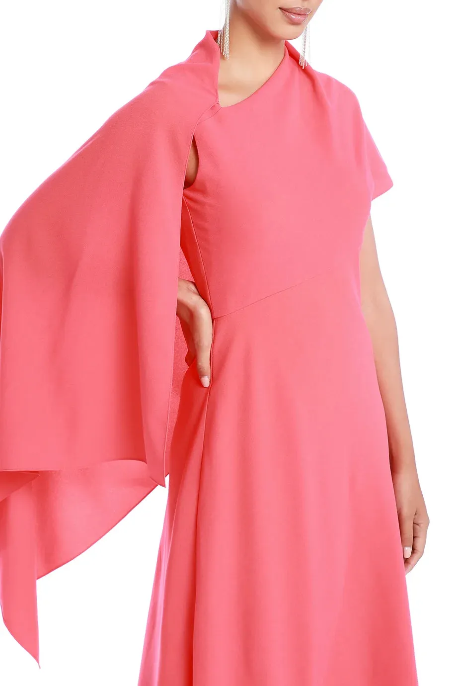 Pascale Asymmetric Midi Dress
