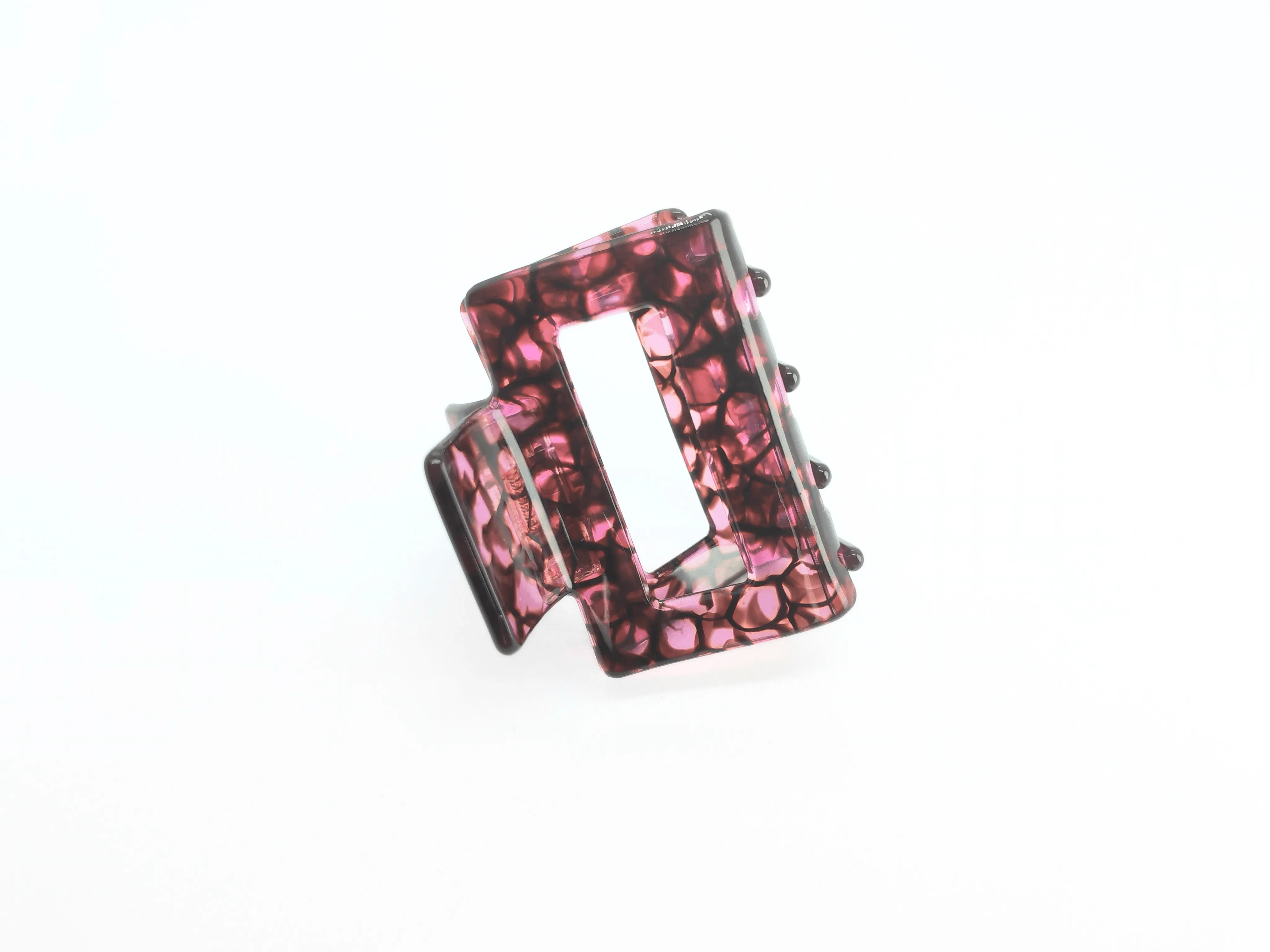 Pomegranate Square Jaw Hair Clip