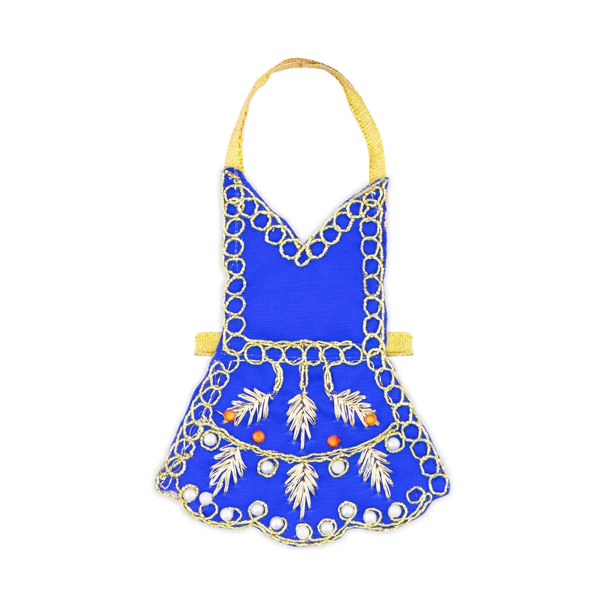 Radha Dress - 4 Inches | Embroidery Radha Costume/ Radhai Costume for Deity