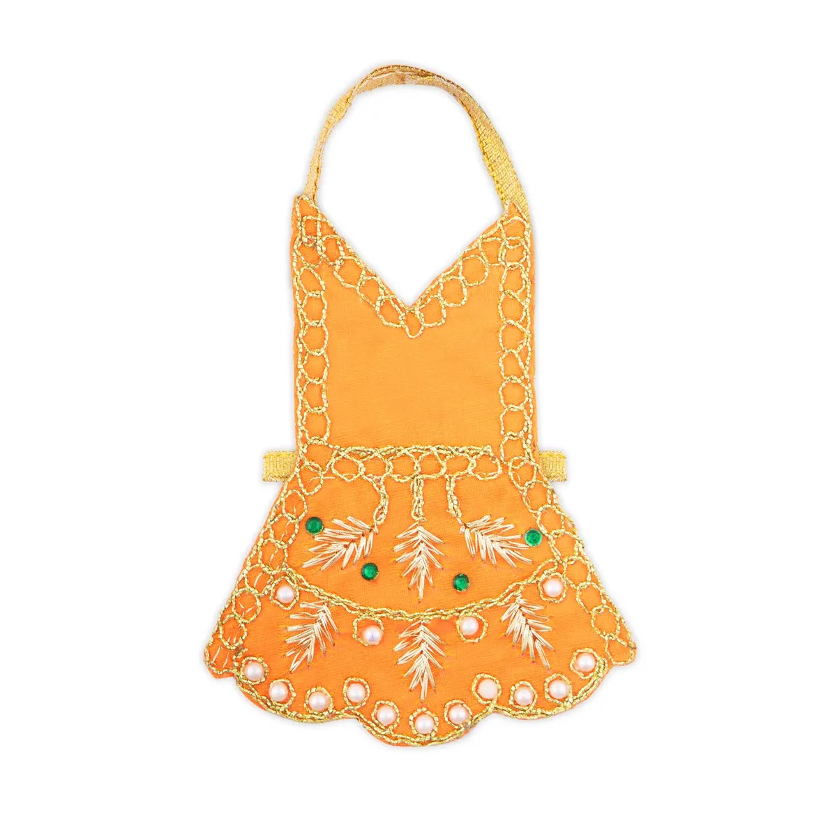 Radha Dress - 4 Inches | Embroidery Radha Costume/ Radhai Costume for Deity