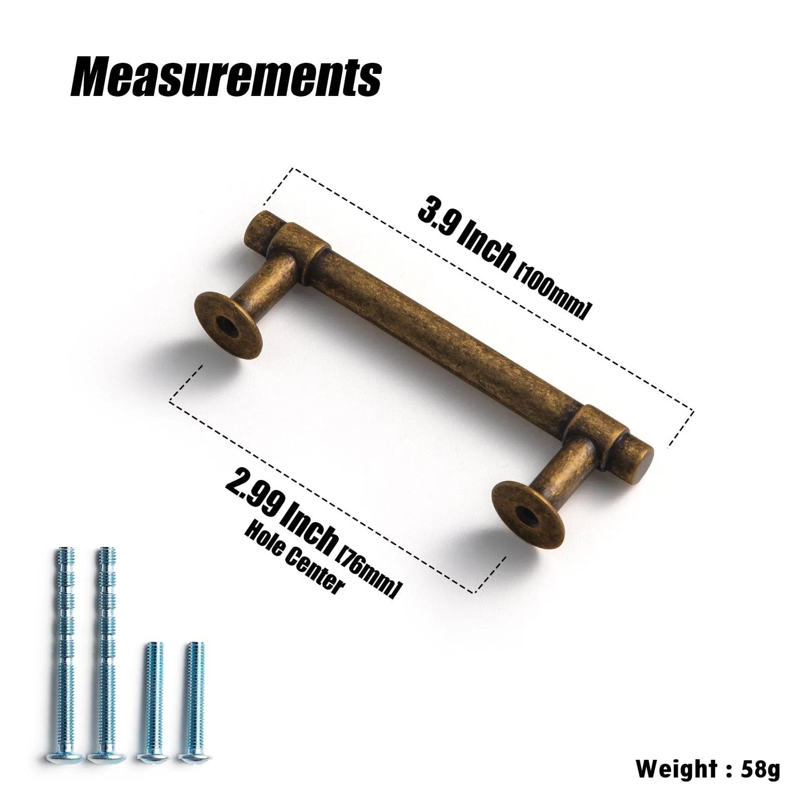 Retro Zinc Alloy Modern Cabinet Handles Modern Cabinet Pull Hardware