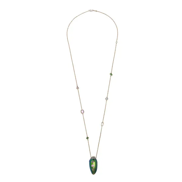 Scarab Pop Art Necklace