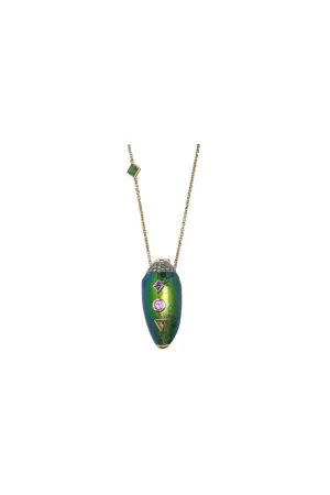 Scarab Pop Art Necklace