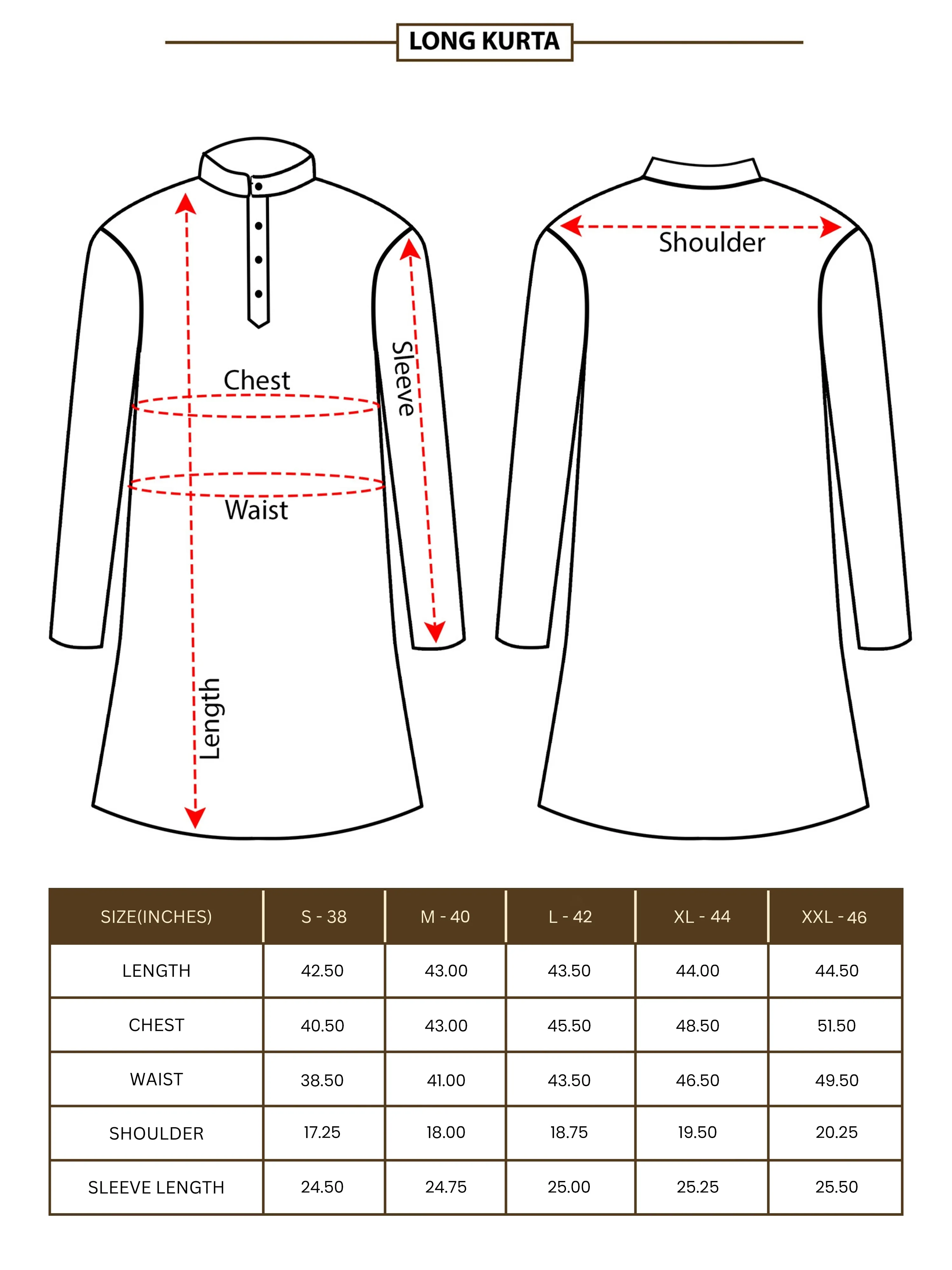 Silver Banarasi Leaf Buta Long Kurta