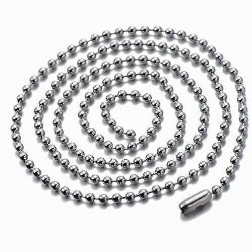 Stainless Steel Flat Phoenix Pendant Necklace for Men Women, 23.6 inches Ball Chain, Polished