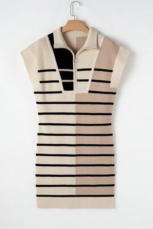 Striped multi colored dress