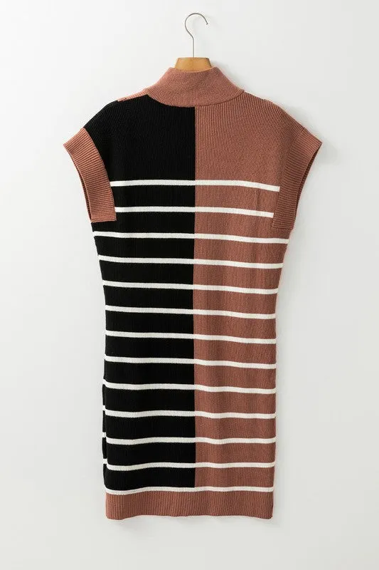 Striped multi colored dress