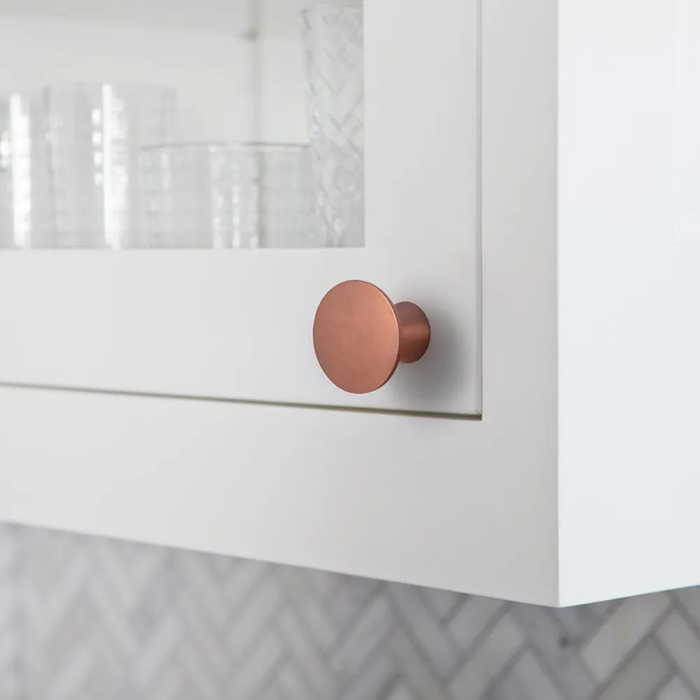 Zinc Alloy Cabinet Knob Single Hole Solid Cabinet Hardware for Bedroom
