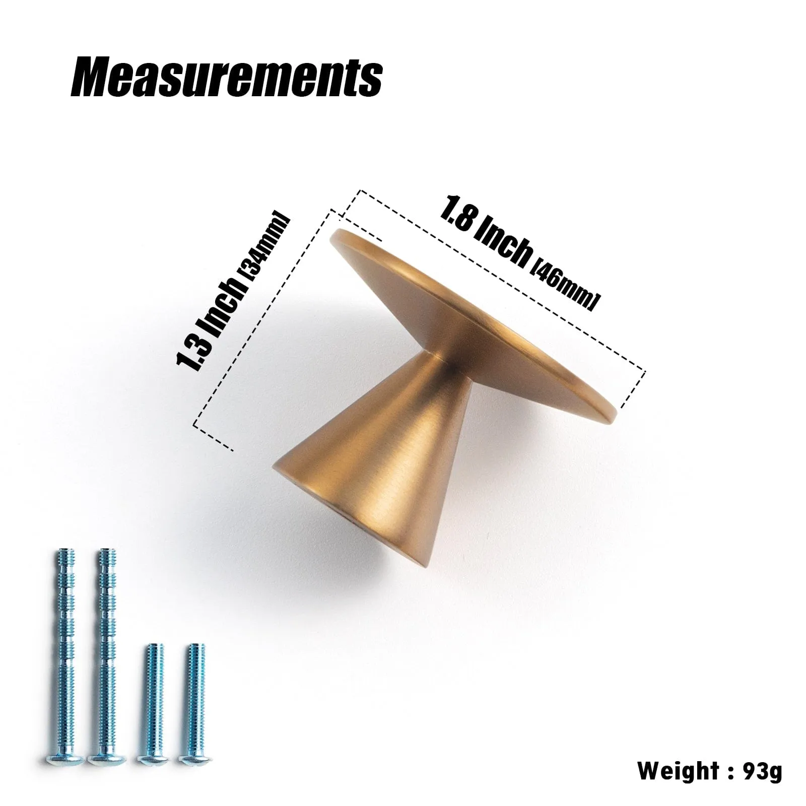 Zinc Alloy Cabinet Knob Single Hole Solid Cabinet Hardware for Bedroom