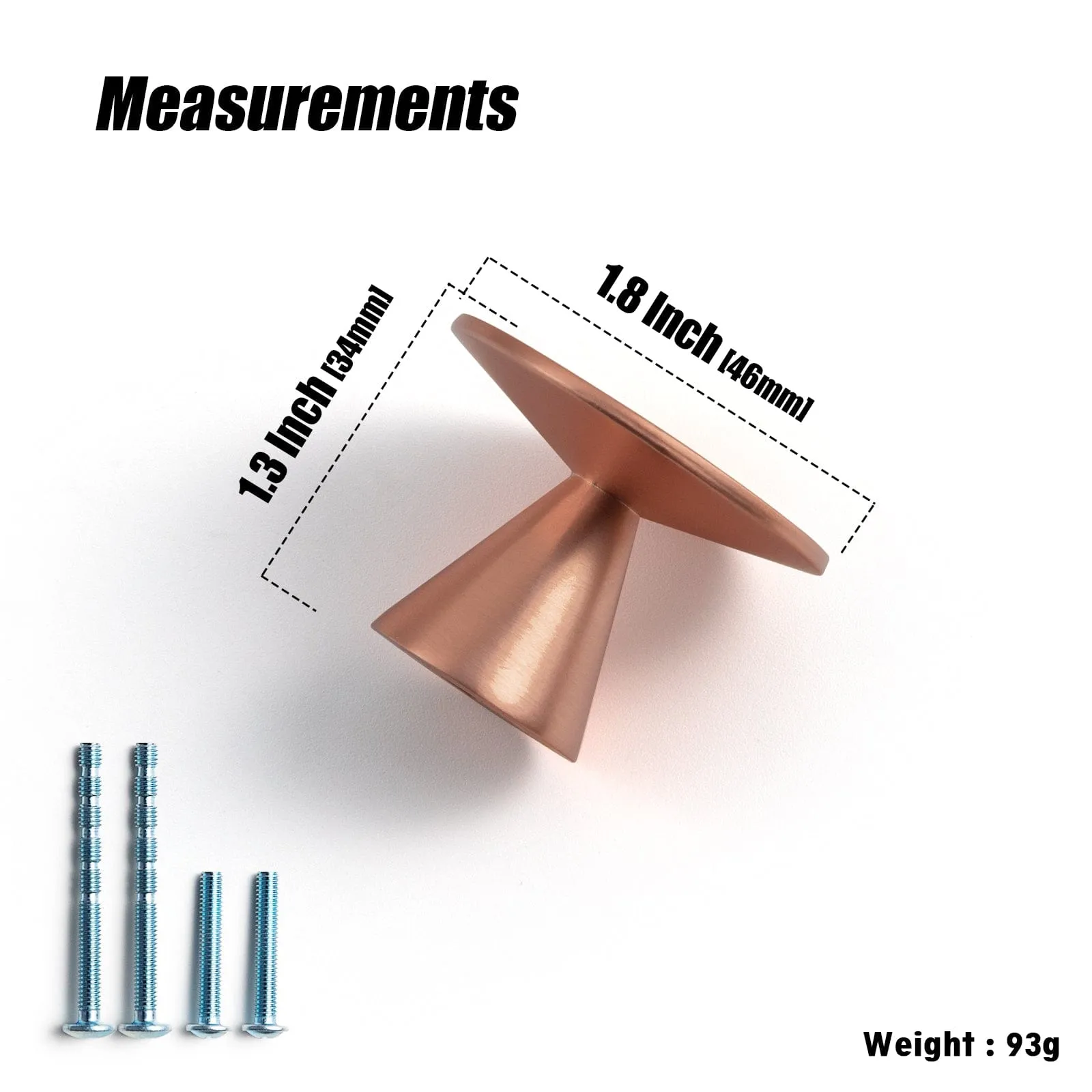 Zinc Alloy Cabinet Knob Single Hole Solid Cabinet Hardware for Bedroom